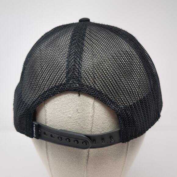 O'Neill Snapback Trucker Hat Black One Size Adjustable Mesh Back Authentic Camo - Picture 6 of 9